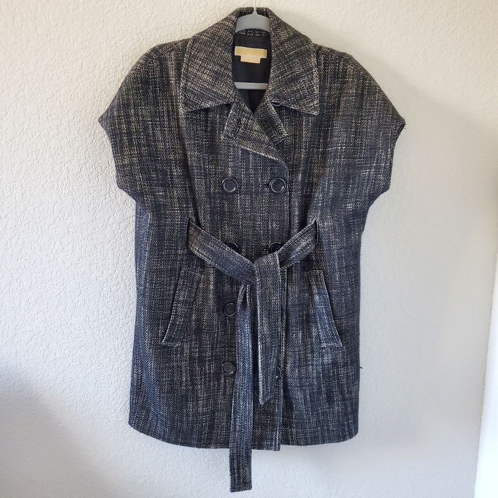 Michael Kors virgin wool layering coat